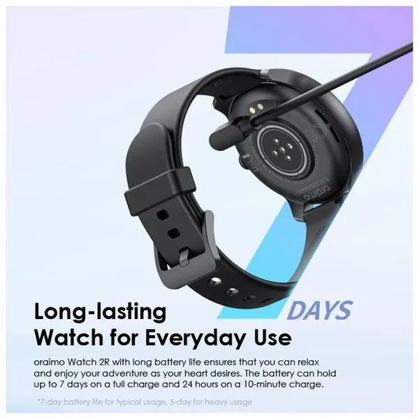 [Prestigious Watch] Oraimo Watch 2R OSW-30 1.39" HD Colorful Screen Health Monitoring Sports Mode Wireless HD Calling BT Video Watch Faces 260mAh Batt 7 Days Usage Time IP68 Waterproof Smartwatch