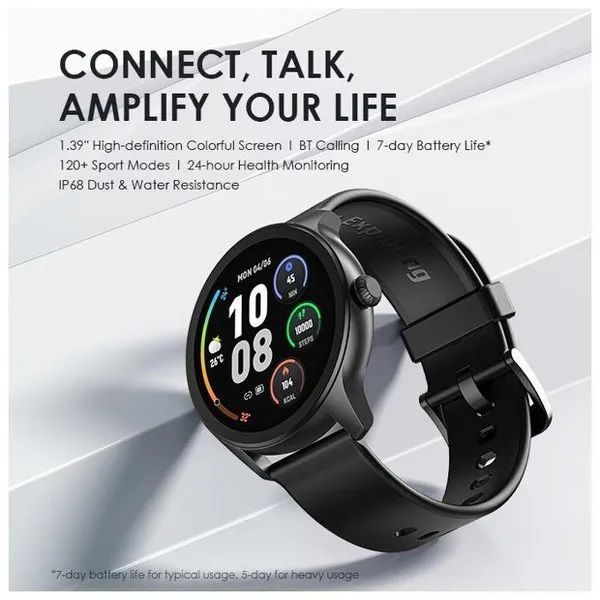 [Prestigious Watch] Oraimo Watch 2R OSW-30 1.39" HD Colorful Screen Health Monitoring Sports Mode Wireless HD Calling BT Video Watch Faces 260mAh Batt 7 Days Usage Time IP68 Waterproof Smartwatch