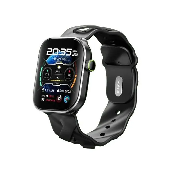 [Original Watch] Oraimo Watch Pro AM OSW-811H 1.85" AMOLED Display Health Monitoring Sports Mode Wireless HD Calling BT Video Watch Faces 300mAh 3.8V Batt 14Days Usage Time IP68 Waterproof Smartwatch