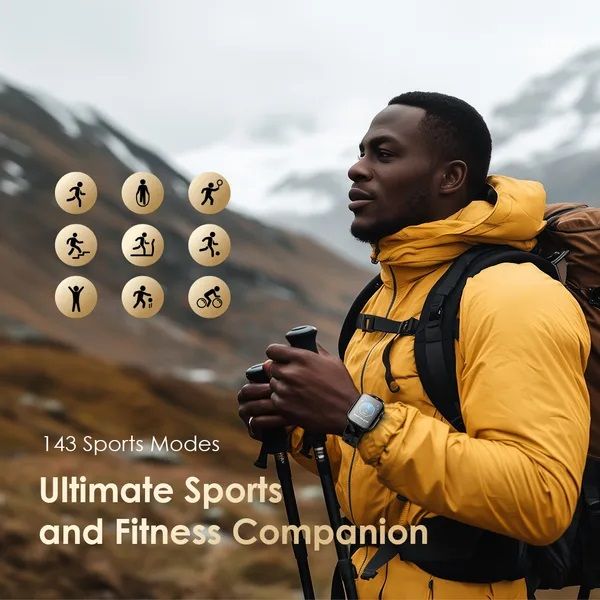 [Original Watch] Oraimo Watch Pro AM OSW-811H 1.85" AMOLED Display Health Monitoring Sports Mode Wireless HD Calling BT Video Watch Faces 300mAh 3.8V Batt 14Days Usage Time IP68 Waterproof Smartwatch