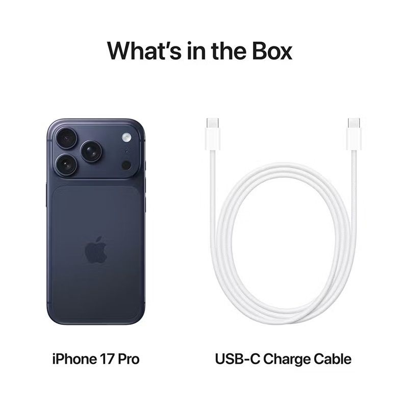 [Limited Discount] Apple iPhone 17 Pro Max 5G 6.9" LTPO Super Retina XDR OLED Display 512GB ROM+12GB RAM 48MP+18MP 4K Camera Apple A19 Pro Chip iOS 26 4832mAh 25W Batt Wrrty FaceID TypeC eSIM+SIM Phon