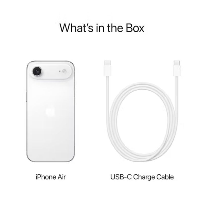 [Exclusive Deal] Apple iPhone Air 5G 6.5" 120Hz LTPO Super Retina XDR OLED Display 256GB ROM+12GB RAM 48MP+18MP 4K Camera Apple A19 Pro Chip iOS 26 3159mAh 25W Batt Wrrty FaceID TypeC eSIM-only Phone