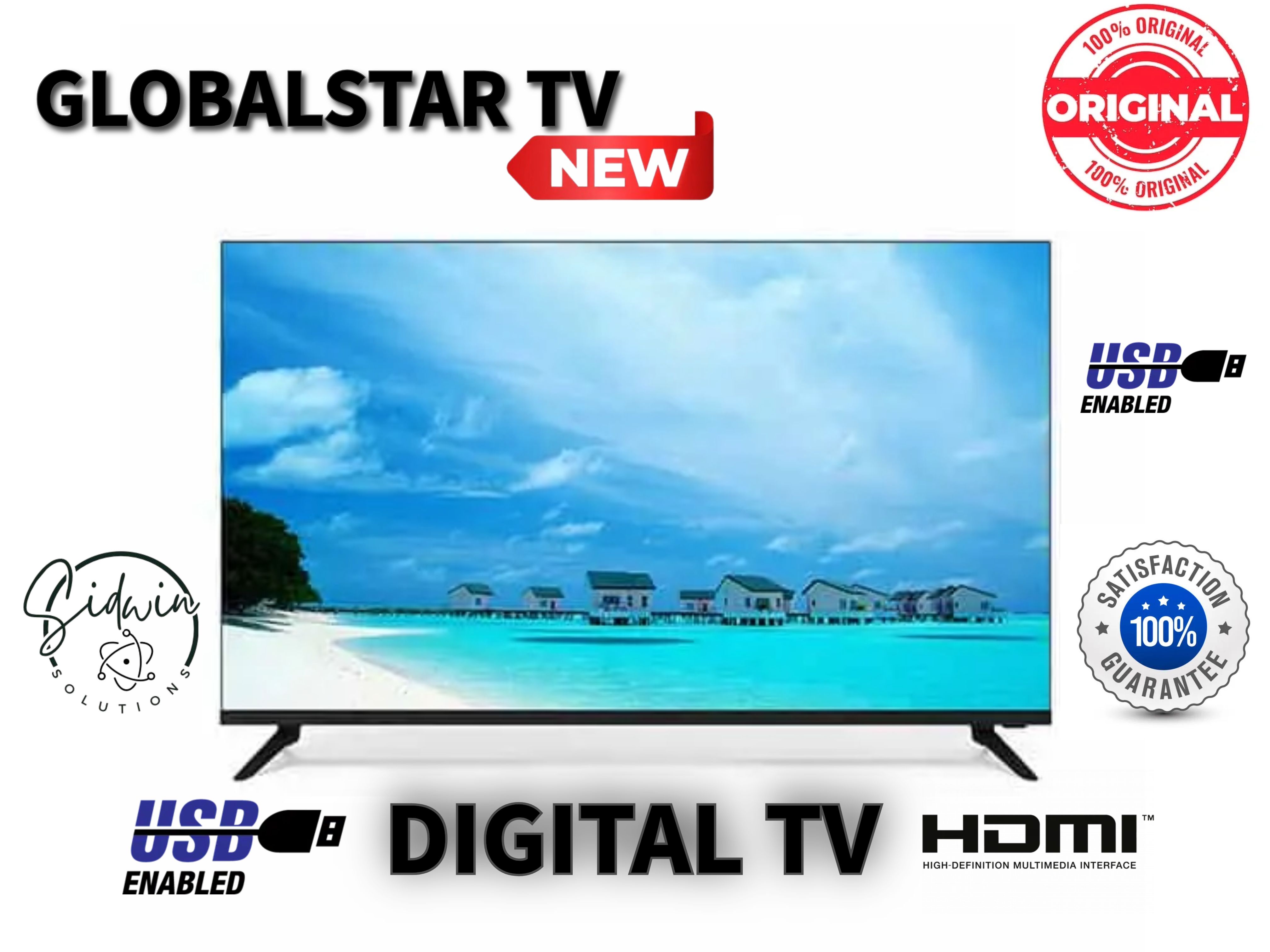 GLOBALSTAR Digital Tv 22''HDMI, USB, LED SCREEN DIGITAL TV
