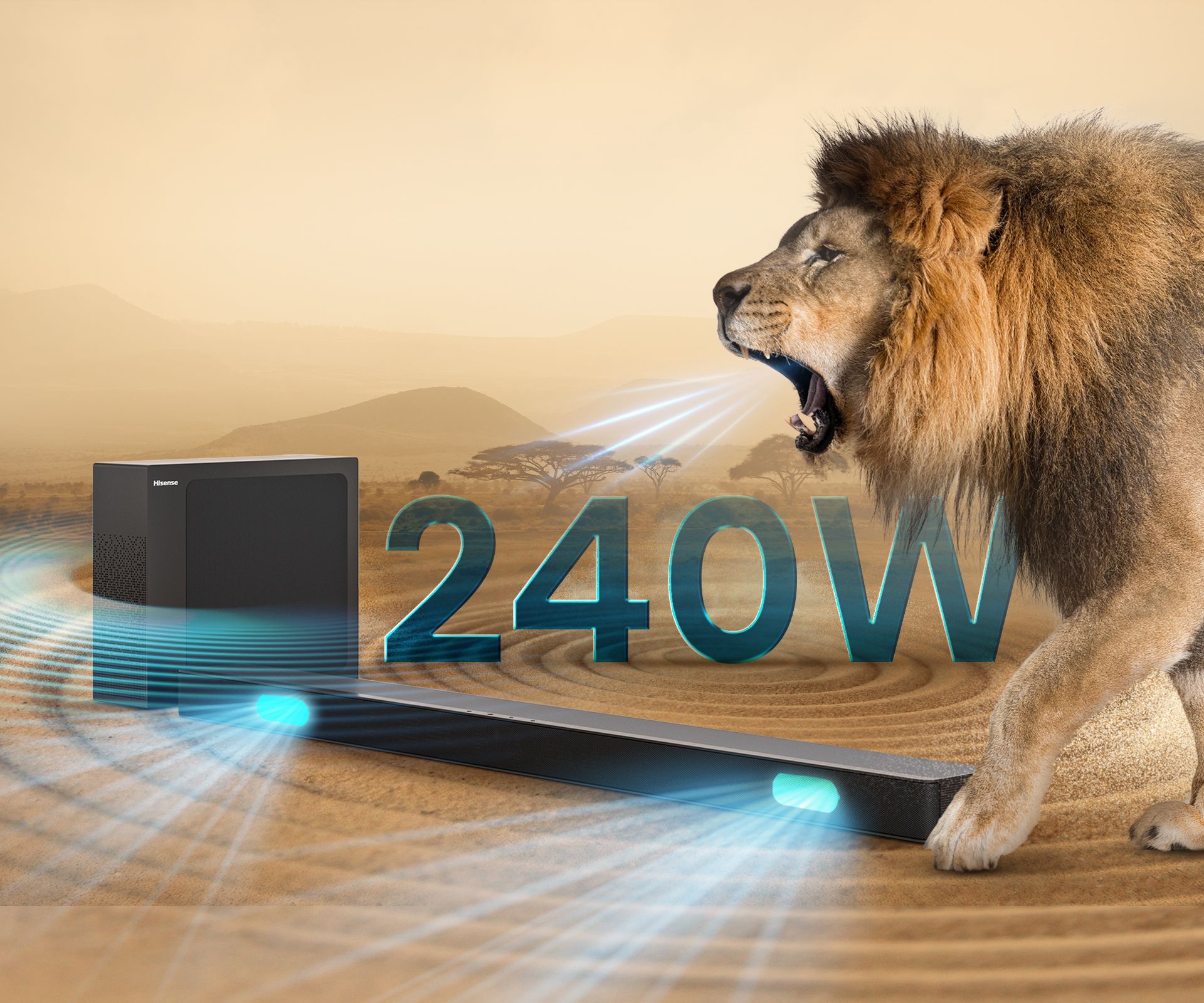 Hisense 240WATTS SOUND BAR 2.1CH BLUETOOTH,HDMI & DOLBY AUDIO. DTS HISENSE ''The Beast'' SOUNDBAR. + FREE AIRPODS PRO