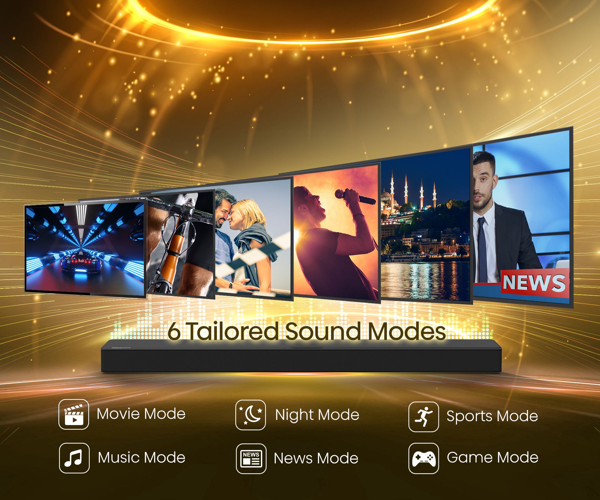 Hisense 240WATTS SOUND BAR 2.1CH BLUETOOTH,HDMI & DOLBY AUDIO. DTS HISENSE ''The Beast'' SOUNDBAR. + FREE AIRPODS PRO