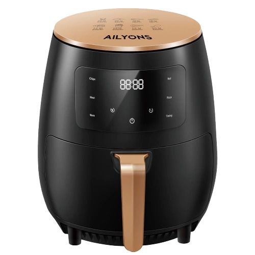 AILYONS AIR FRYER  airfryer 1400W Large Firepower ,Various Cooking Modes, One-click Operation,Energy Heat Cycle, Reduce Baking Time ,Pull Type Split Fried Basket.
