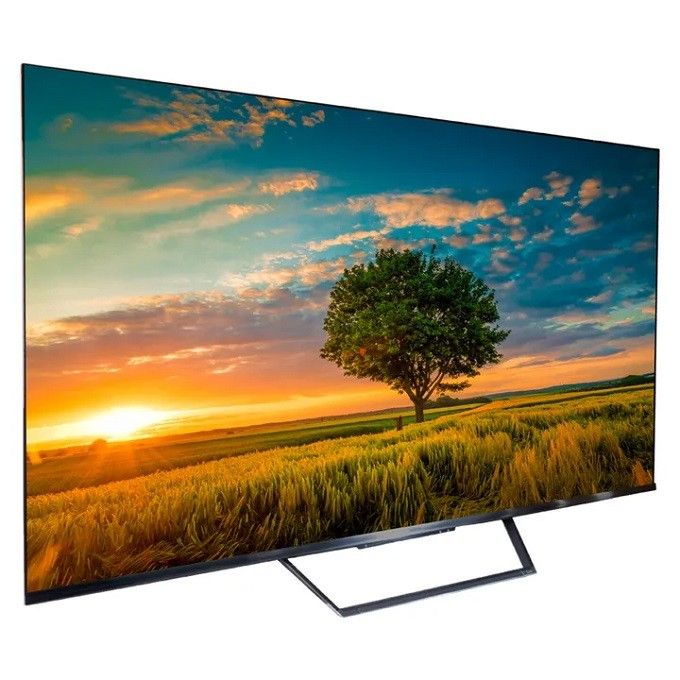 Skyworth 55 ' inch Frameless QLED hands free VOICE CONTROL GOOGLE TV Android Bluetooth Enabled Netflix Youtube FREE EXTENSION Google Play Assistant Television CHROME CAST In built Wi-FI & OK GOOGLE.