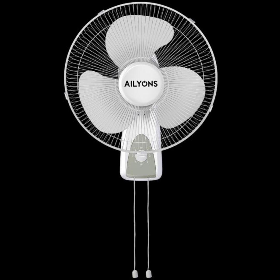 Ailyons 16" Wall Mount Fan Durable Quality Motion,Scientific Air Suopky System,Multistage Regulating Switch,Super Quiet Motion,3 speed Cobtrol Panel,Safety Grill,Oscillation & 30° Adjustment. 4KG 40 W