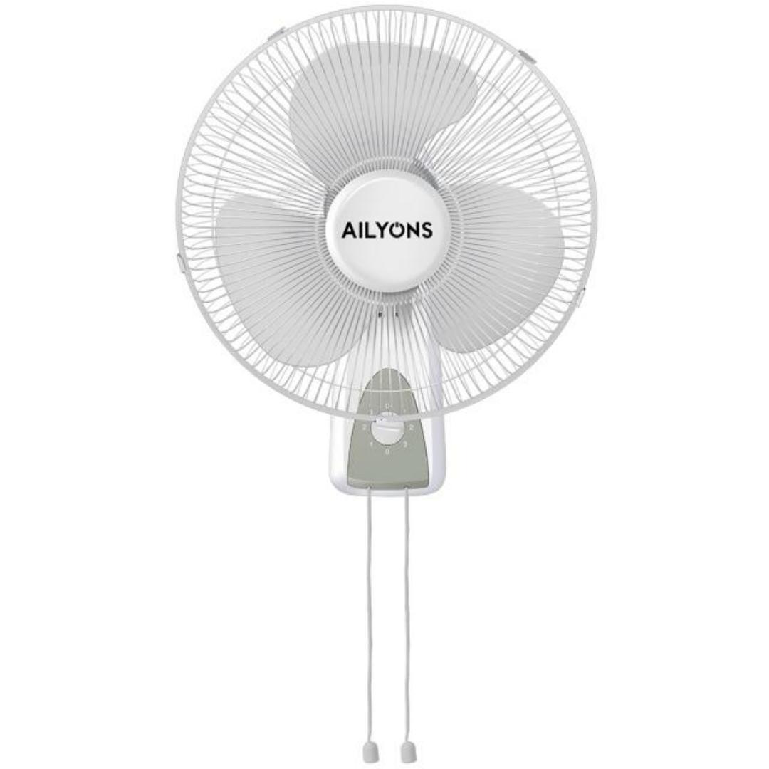 Ailyons 16" Wall Mount Fan Durable Quality Motion,Scientific Air Suopky System,Multistage Regulating Switch,Super Quiet Motion,3 speed Cobtrol Panel,Safety Grill,Oscillation & 30° Adjustment. 4KG 40 W