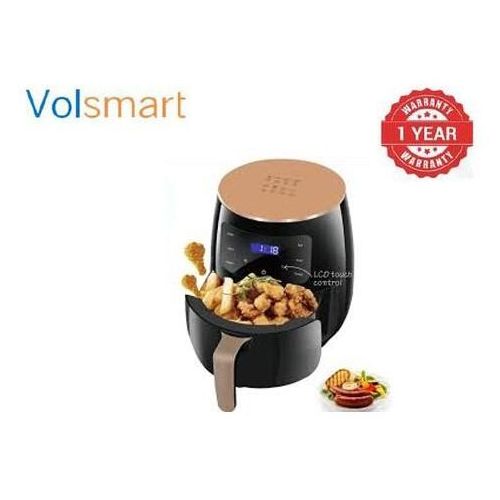 VOLSMART VL-AF8006, 6 Litre Air Fryer (1 YR WRTY) volsmart airfryer 6L Large Capacity,8 Preset Menus,Oil-Free Cooking,2400W Power,Digital Touchscreen,Adjustable Temp.Non-Stick Basket & Compact Design.