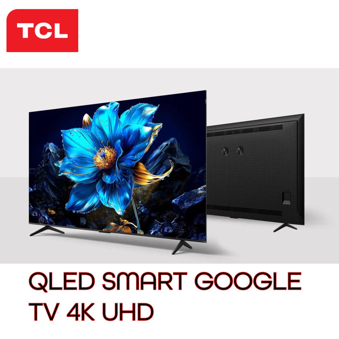 TCL 50'' Inch QLED TV SMART ANDROID 4K · Slim & Uni-body AiPQ Processor Dolby Vision Atmos HDR10+ HVA Panel, YOUTUBE NETFLIX PRIME VIDEO Colorful Quantum Crystal, 93% DCI-P3 Ultra-wide