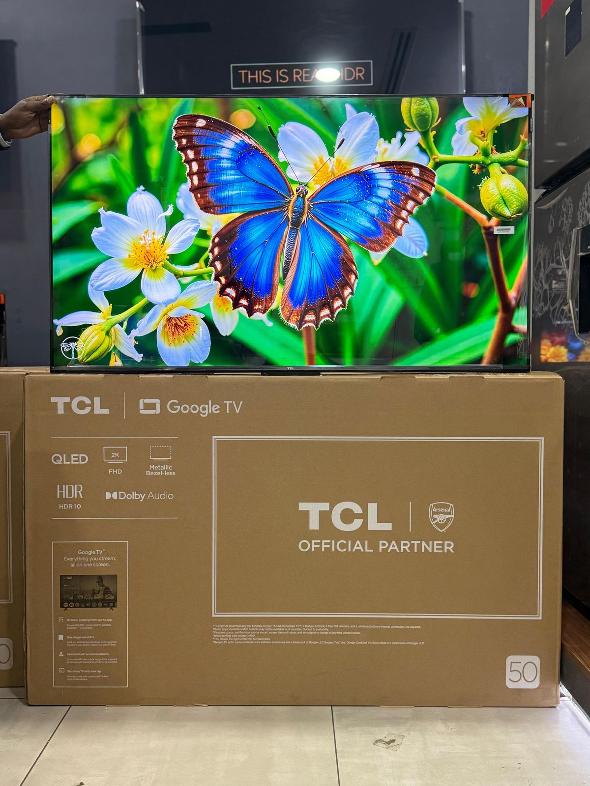 TCL 50 INCH QLED 2K GOOGLE TV FHD 2K FRAMELESS HDR 10 NETFLIX YOUTUBE PRIME VIDEO DSTV STREAM  BLUETOOTH HDMI 2K QLED TCL S5K QLED TV Multiple Viewing Mode Dolby Audio Slim Design