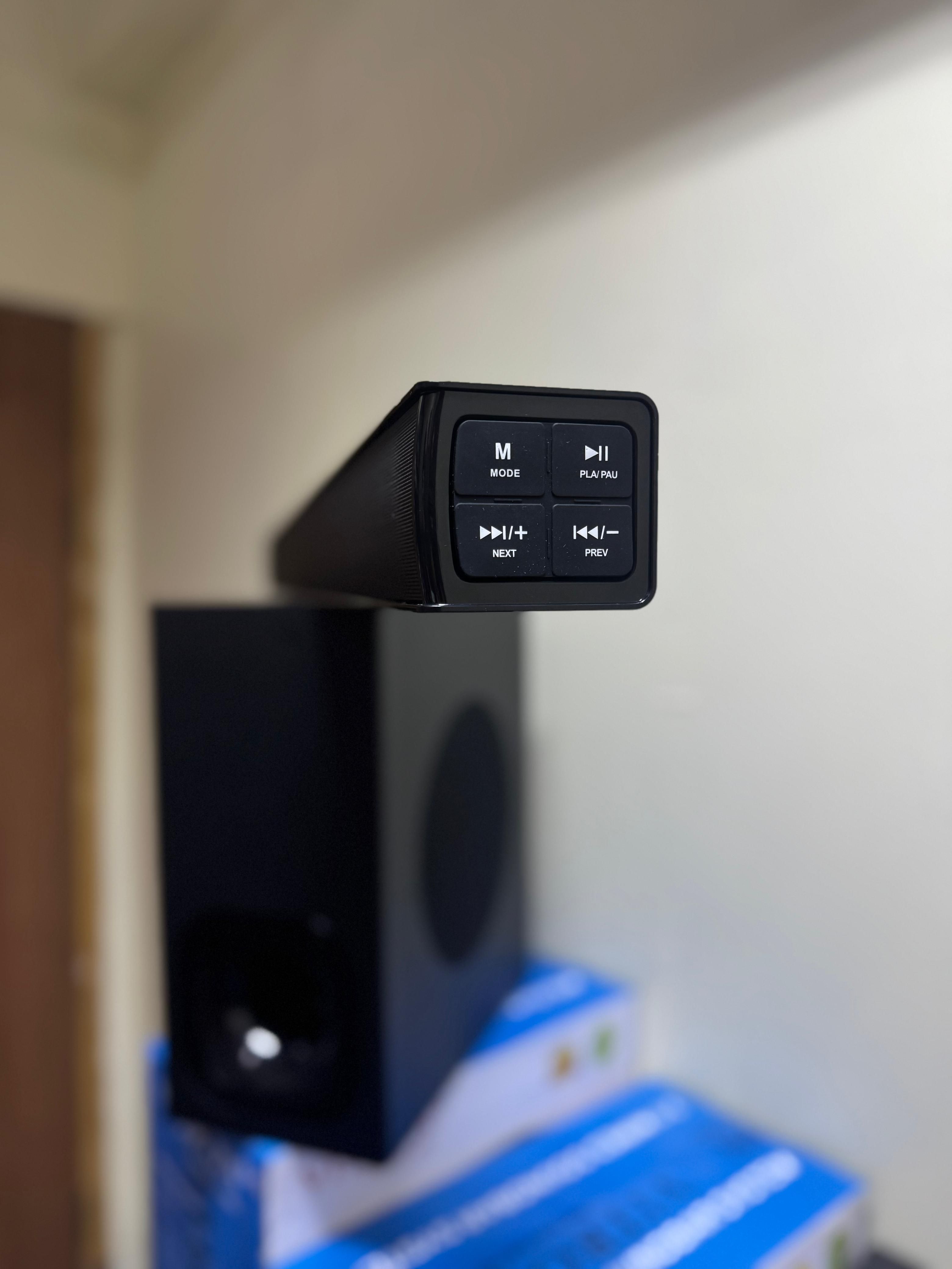 Vitron Sound bar System V61SB Power Output: 6,000W PMPO Channel Setup: 2.1 channel system Connectivity Options: USB, AUX, HDMI ARC, Bluetooth VERY GOOD BASS