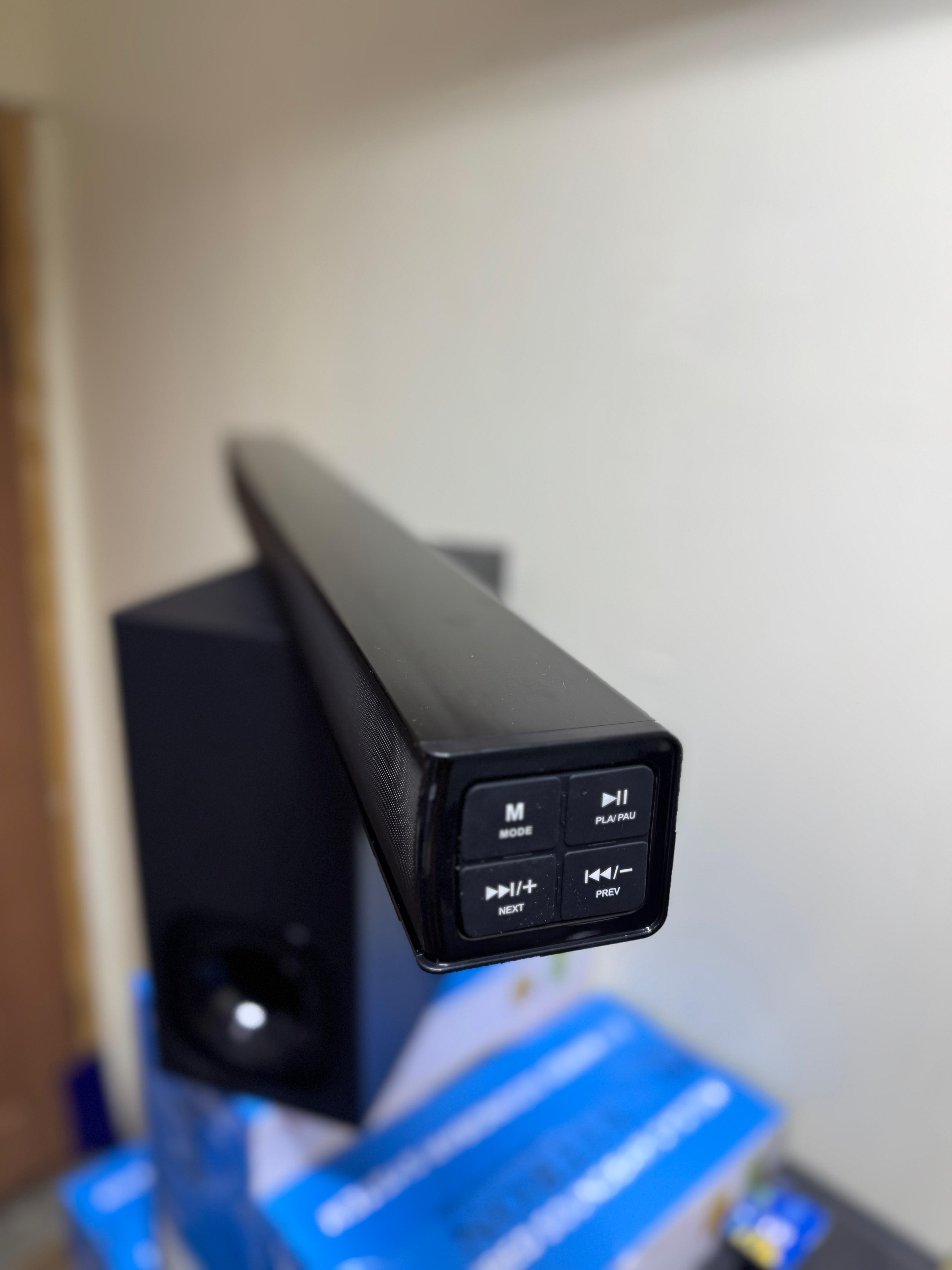 Vitron Sound bar System V61SB Power Output: 6,000W PMPO Channel Setup: 2.1 channel system Connectivity Options: USB, AUX, HDMI ARC, Bluetooth VERY GOOD BASS