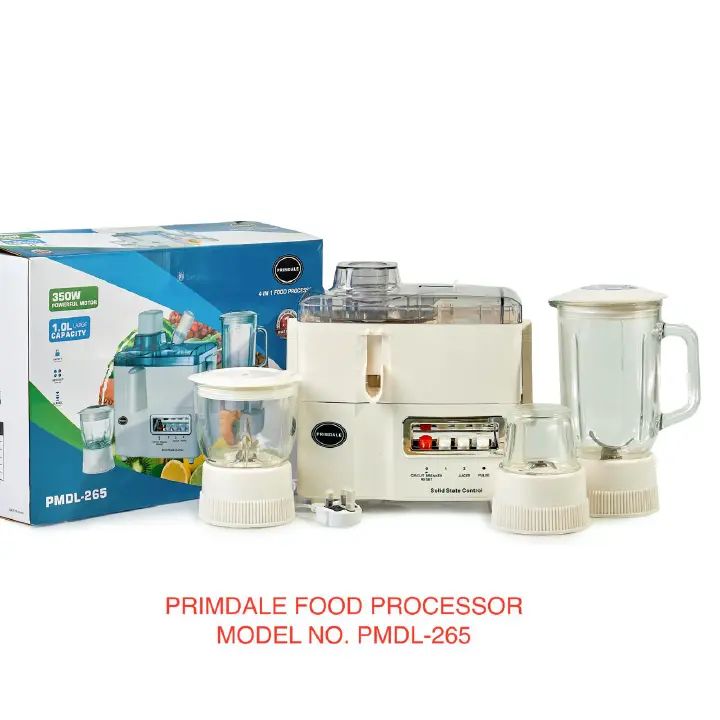 PRIMDALE 4 IN 1 JUICER BLENDER / GRINDER & FOOD PROCESSOR 1L 350W