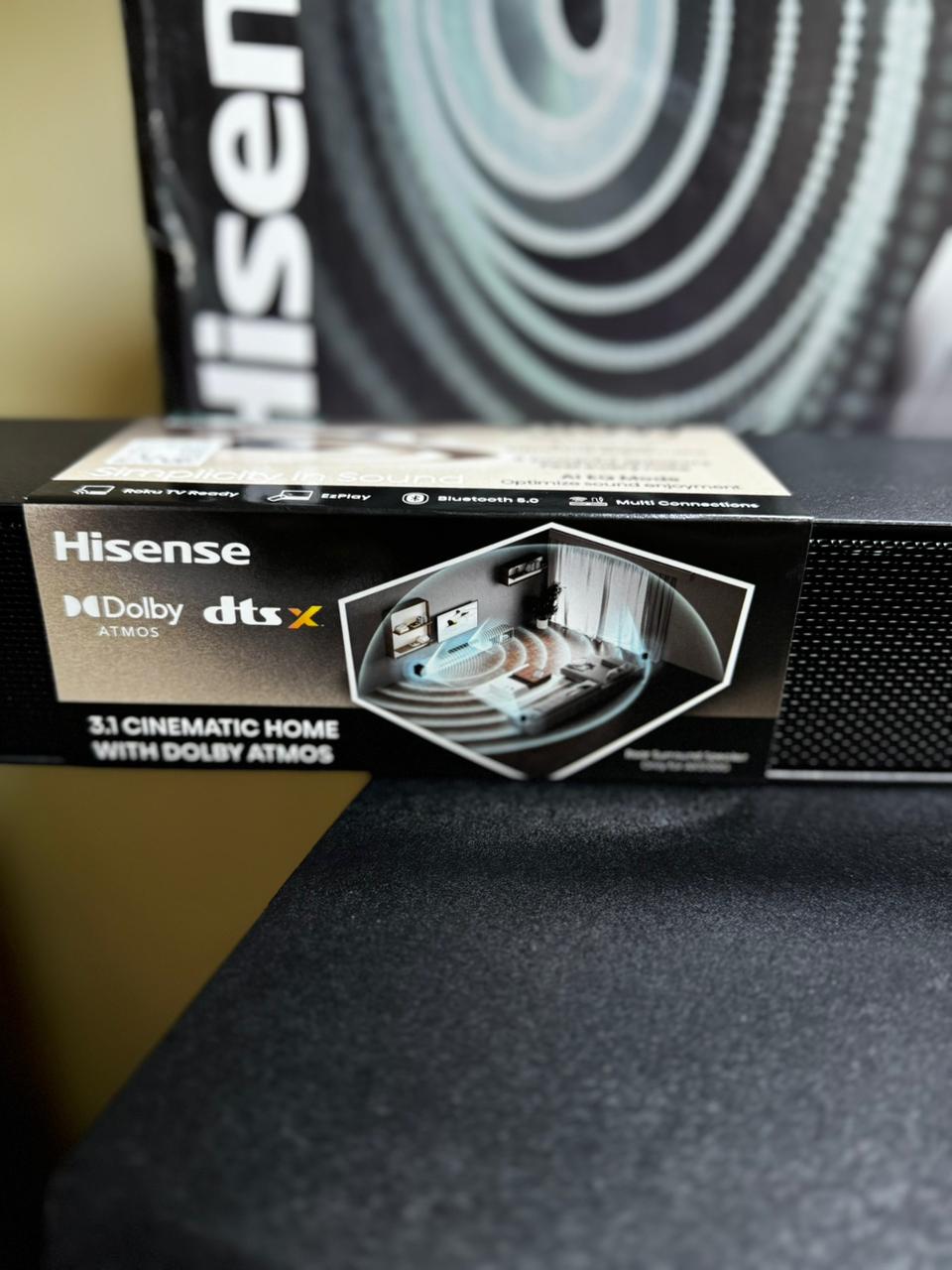 Hisense AX3100G 3.1CH 280 Watts Soundbar 2025  AI EQ technology HDMI ARC Bluetooth Dolby Atmos