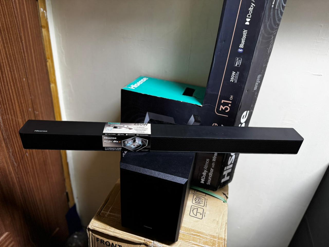 Hisense AX3100G 3.1CH 280 Watts Soundbar 2025  AI EQ technology HDMI ARC Bluetooth Dolby Atmos