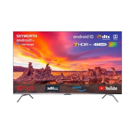 Skyworth 50" inch 4K Smart TV GOOGLE TV  ultra-slim FRAMELESS 4K resolution, HDR RAM 16GB ROM 2GB Dolby Audio HDMI USB BT ENABLED WIFI ENABLED, HAS SPDIF Output (Optical/Coaxial) Ethernet Input