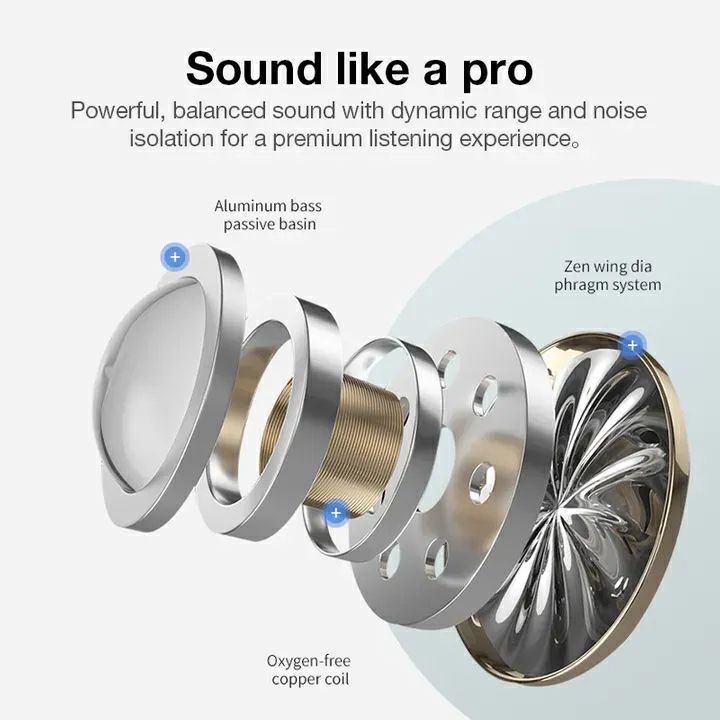 Great life Pro 3MAX Earpods Wireless TWS Pods Headphones Stereo Earbuds Touch Bluetooth 5.0 for iPhone Android Super Bass High Sound Quality Bluetooth earphones