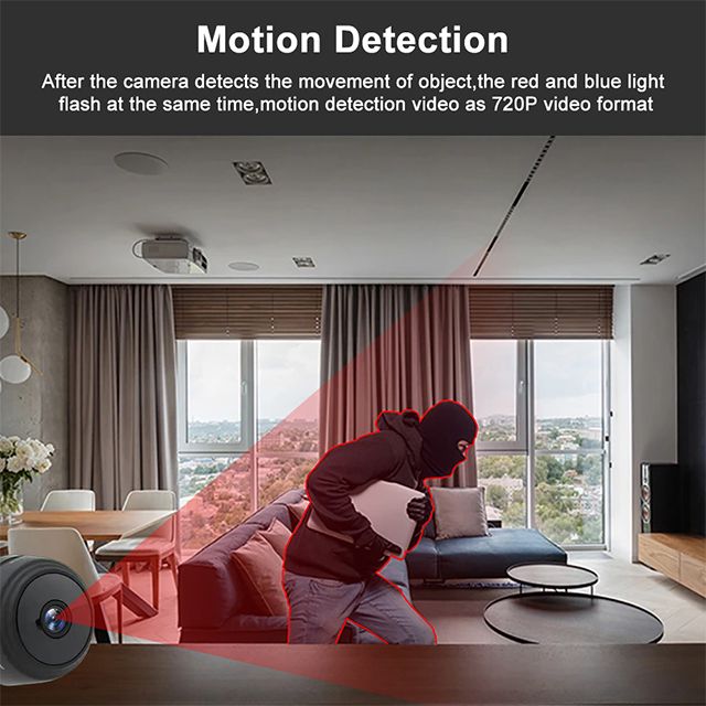 Great life WiFi Mini Camera HD 1080p Surveillance Camera Night Vision USB Rechargeable Remote Viewing Strong Magnetic Suitable for Infants and Pets