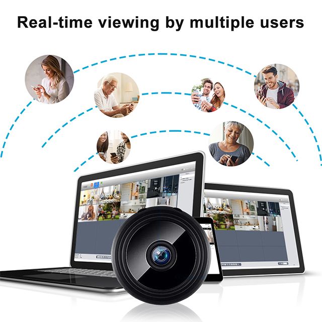 Great life WiFi Mini Camera HD 1080p Surveillance Camera Night Vision USB Rechargeable Remote Viewing Strong Magnetic Suitable for Infants and Pets