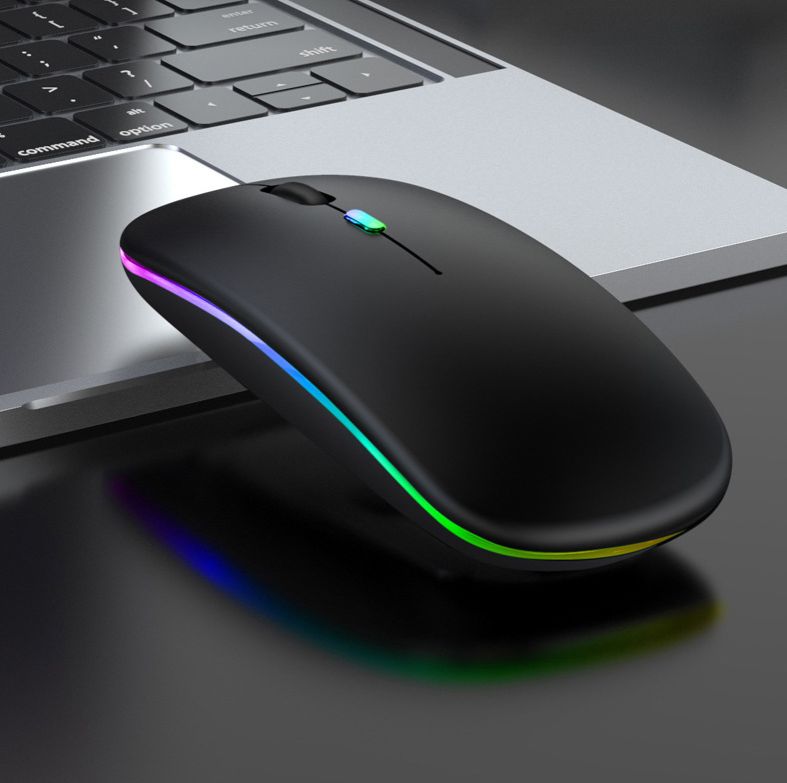 Great life 2.4G Wireless Mouse RGB Colorful Mouse Rechargeable Mouse Silent Mouse USB Gaming Mouse Mice 1600DPI for PC Laptop Macbook Pro