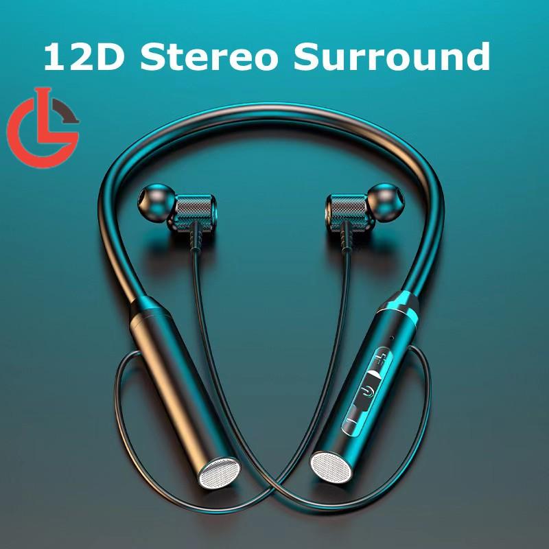 Great life Bluetooth Earphones Magnetic Sport Neckband Wireless Headphones 9D HiFi Earbud With Mic Noise Canceling Headset For Phone