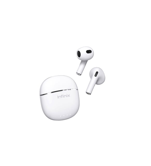 Infinix earbuds Lite XE23 Clear Vocal Large Speaker Unit with loud and power Semi In-Ear and lightweight for Comfortable and Secure Fit Bluetooth earphones earpods TWS