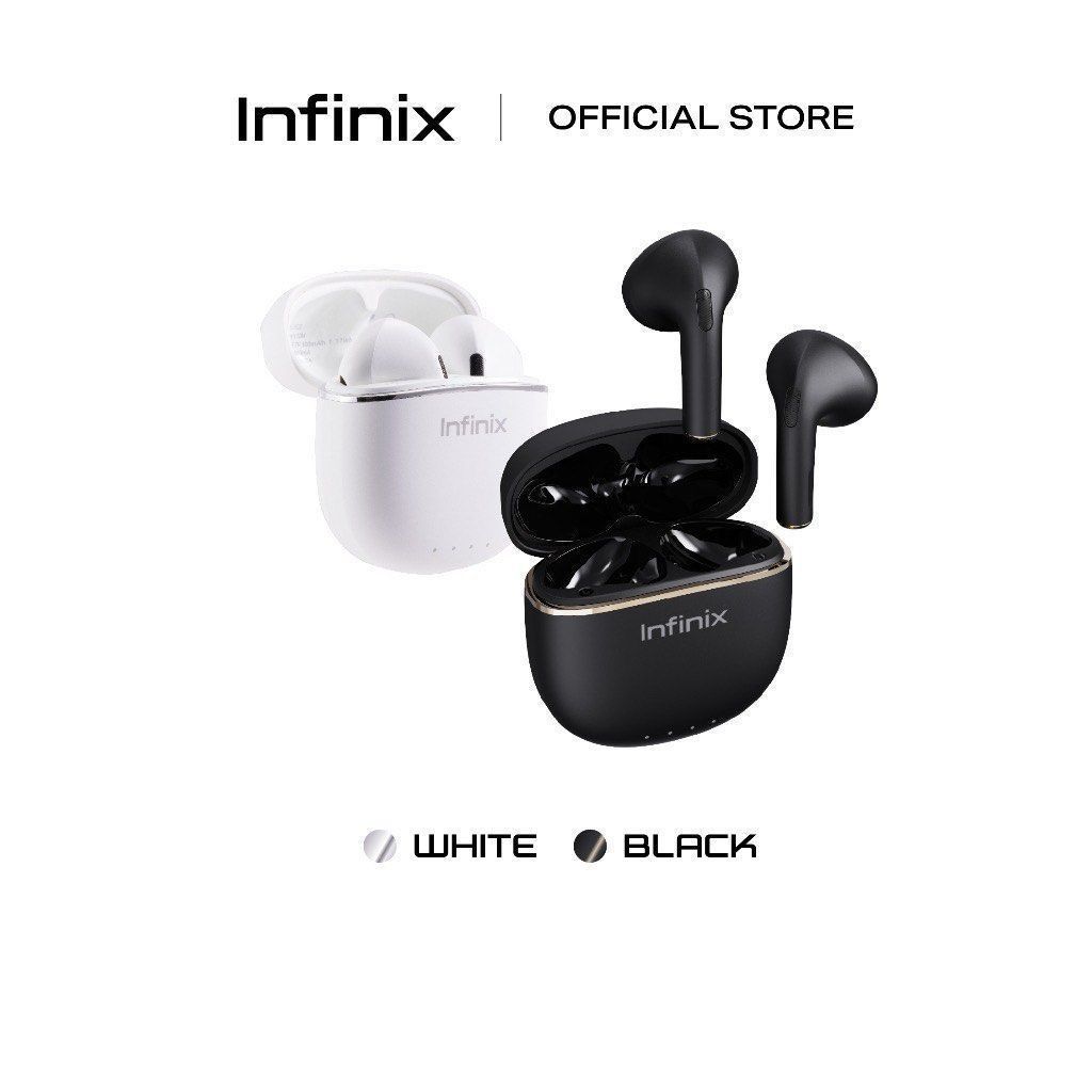 Infinix earbuds Lite XE23 Clear Vocal Large Speaker Unit with loud and power Semi In-Ear and lightweight for Comfortable and Secure Fit Bluetooth earphones earpods TWS