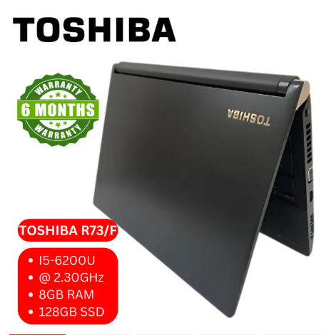 Toshiba Dynabook R73/F Compact Business student Laptop with Intel Core i5-7th Gen 2.30GH 8GB RAM 256GB SSD