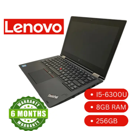 Refurbished Lenovo ThinkPad Yoga 260  Intel Core i5-6300U 2.4GHz, 4 CPUs  8GB RAM 256GB SSD Touchscreen 2-in-1 X360 Laptop  Fingerprint Reader  Stylus Pen Included