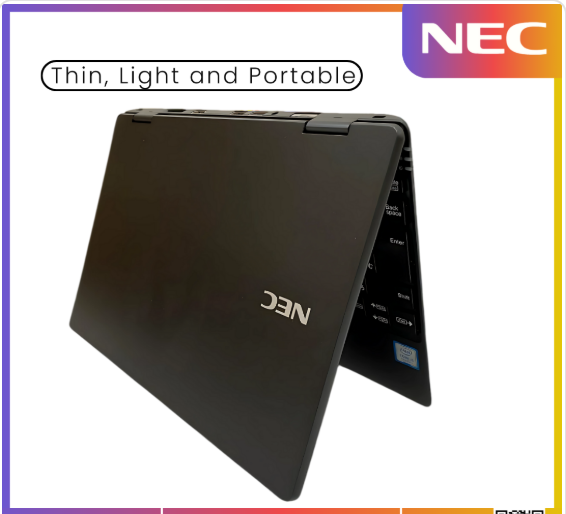 NEC VKT13 Refurbished laptop Intel Core i5  8th GEN  4 CPUs, Boost to 1.60GHz 8GB RAM  128GB SSD 12 inch Display  Windows 10 Pro student business laptop fingerprint sensor