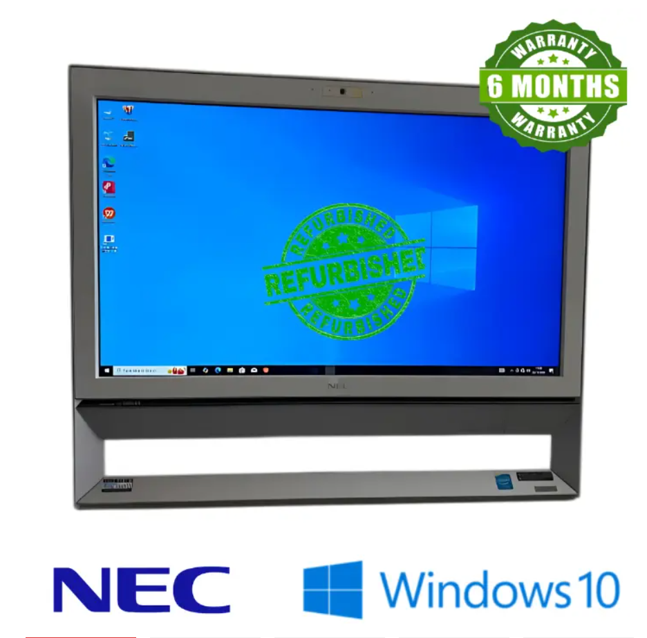 Refurbished NEC All-in-One PC - Celeron - 4GB RAM, 500GB HDD, Windows 10 Preinstalled - Yamaha Sound -Compact & Efficient Desktop Solution