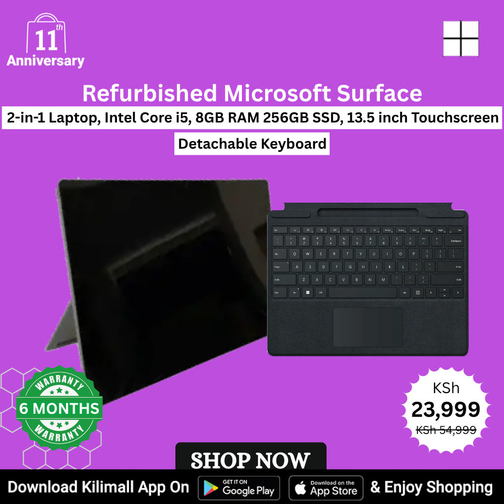 (ANNIVERSARY OFFER)Refurbished Microsoft Surface 2-in-1 Laptop Intel Core i5  8GB RAM 256GB SSD 13.5 inch Touchscreen Windows 10 pro Slim Portable Detachable Business Laptop High Performance  Backlit