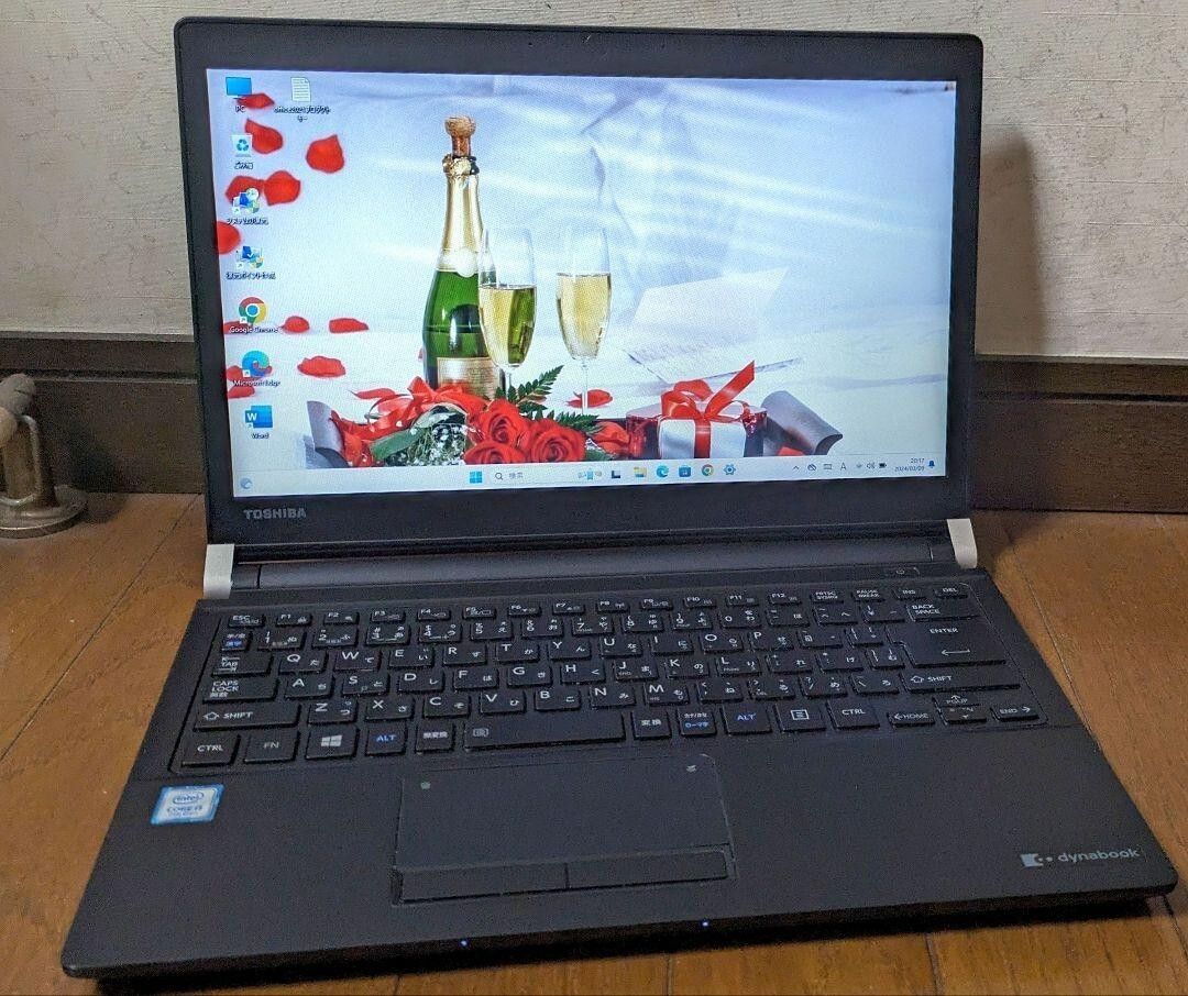 Refurbished  TOSHIBA Dynabook R73 13.3-inch Laptop Intel Core i5-7300U 7th Gen 8GB DDR4 256GB SSD Windows 10 Pro HDMI USB Webcam Business  Student Laptop