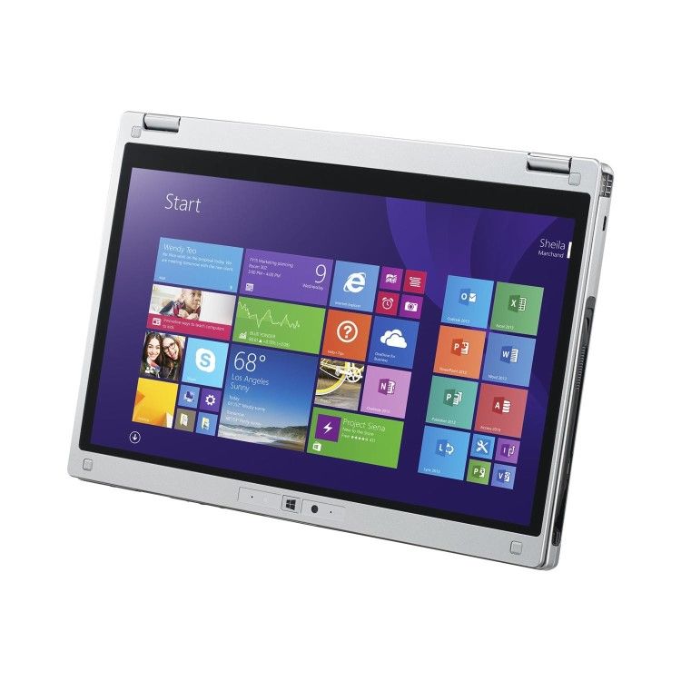 Refurbished  PANASONIC  Toughbook CF-MX4 5th Gen Intel Core i5 laptop 4GB RAM 128GB SSD 12.5-inch PS Full HD touchscreen display 2-in-1 Convertible Business Student Laptop 4400mAh battery capacity