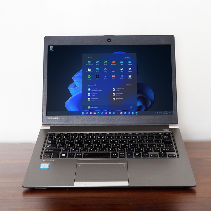 TOSHIBA R63 Refurbished Ultra-Slim Laptop Intel Core i5 7th Gen 8GB RAM 256GB SSD 6-Month Warranty Affordable Performance & Portability good for business and student laptop