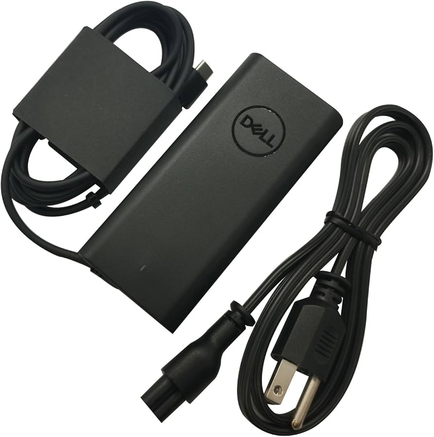 DELL 65W USB Type-C Laptop Charger Adapter Fast & Efficient Power Supply Compatible with DELL ThinkPad Chromebook and  Other Type-C Laptops  Lightweight Travel-Friendly Design laptop Type C charger