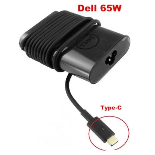 DELL 65W USB Type-C Laptop Charger Adapter Fast & Efficient Power Supply Compatible with DELL ThinkPad Chromebook and  Other Type-C Laptops  Lightweight Travel-Friendly Design laptop Type C charger