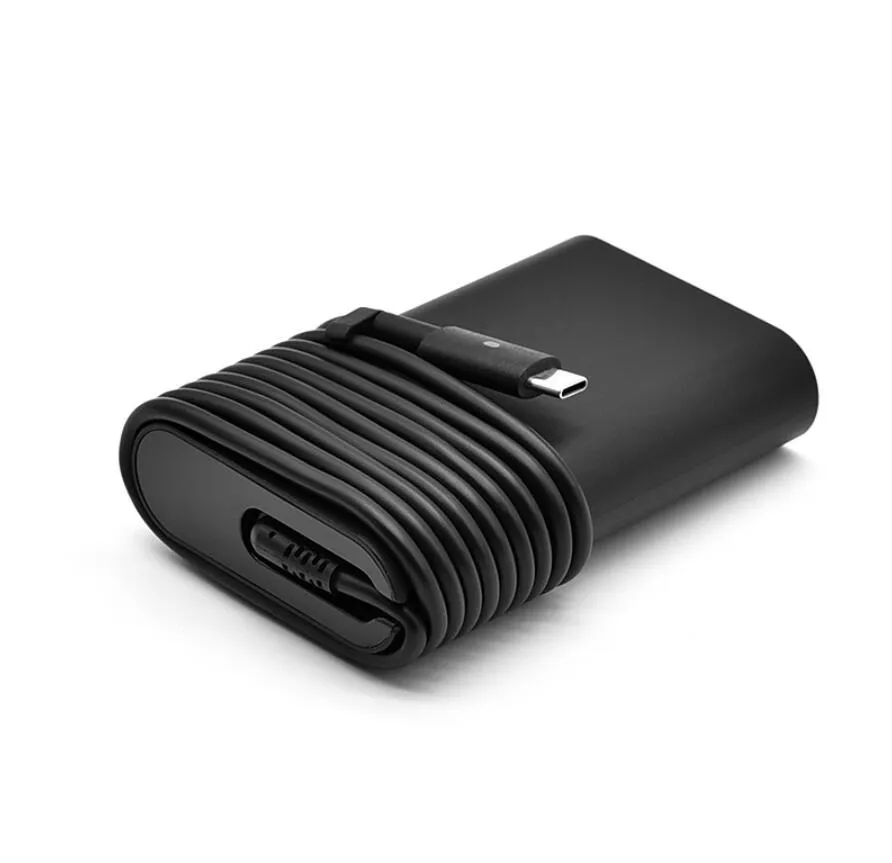 DELL 65W USB Type-C Laptop Charger Adapter Fast & Efficient Power Supply Compatible with DELL ThinkPad Chromebook and  Other Type-C Laptops  Lightweight Travel-Friendly Design laptop Type C charger