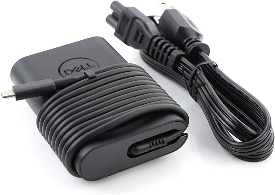 DELL 65W USB Type-C Laptop Charger Adapter Fast & Efficient Power Supply Compatible with DELL ThinkPad Chromebook and  Other Type-C Laptops  Lightweight Travel-Friendly Design laptop Type C charger