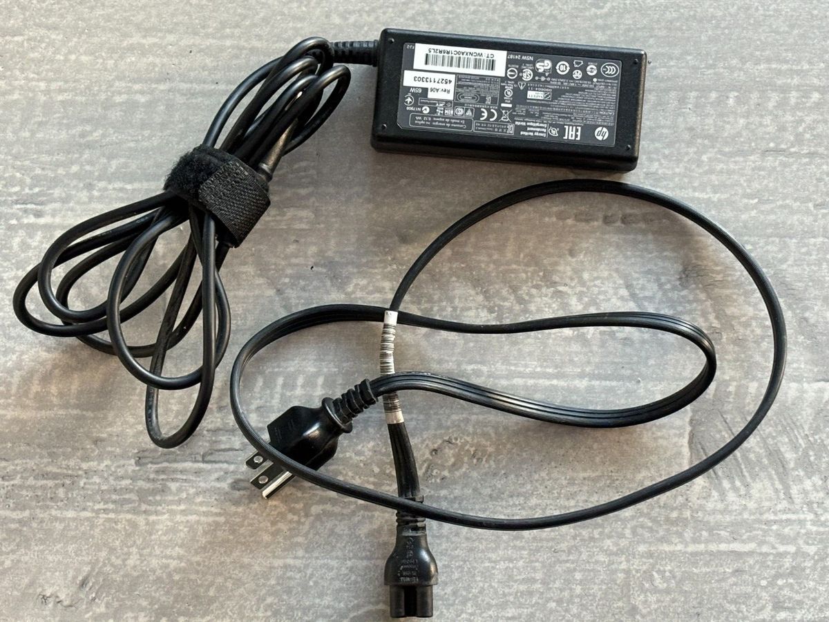 HP 65W Slim Laptop Charger Blue Tip Model ADP-65HB BC  19.5V 3.33A Power Adapter for HP Notebooks HP Laptop Charger