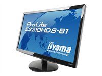 REFURBISHED IIYAMA MONITOR ProLite E2210HDS 22-Inch Full HD Widescreen Monitor  1920x1080 LED Display DVI HDMI VGA PORT  Fast 2ms Response Time – Energy Efficient Office & Home Screen