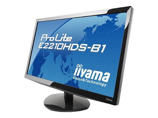REFURBISHED IIYAMA MONITOR ProLite E2210HDS 22-Inch Full HD Widescreen Monitor  1920x1080 LED Display DVI HDMI VGA PORT  Fast 2ms Response Time – Energy Efficient Office & Home Screen