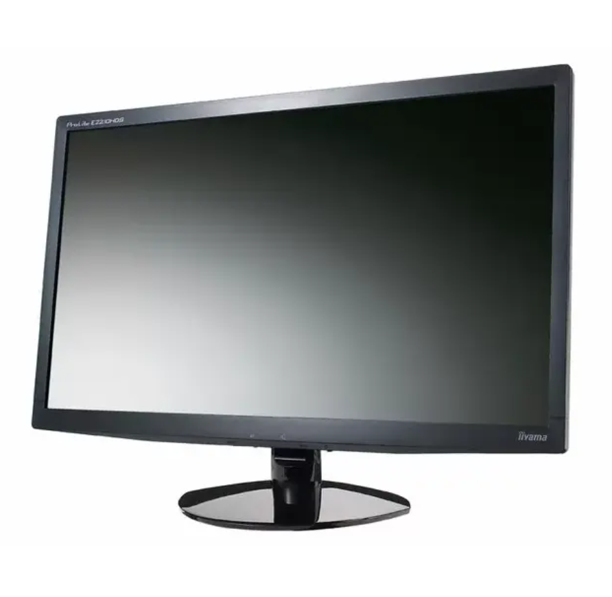 REFURBISHED IIYAMA MONITOR ProLite E2210HDS 22-Inch Full HD Widescreen Monitor  1920x1080 LED Display DVI HDMI VGA PORT  Fast 2ms Response Time – Energy Efficient Office & Home Screen
