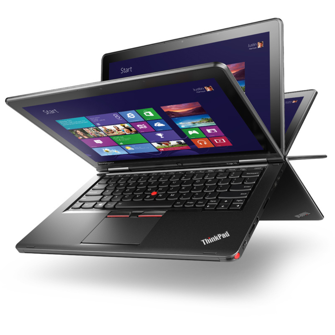 Refurbished LENOVO YOGA  11e 2-in-1 Laptop  Intel Core i5 Processor 12.5-inch Touchscreen LCD Display  8GB RAM 128GB SSD Windows 10 Lightweight and portable student business laptop USB HDMI SD