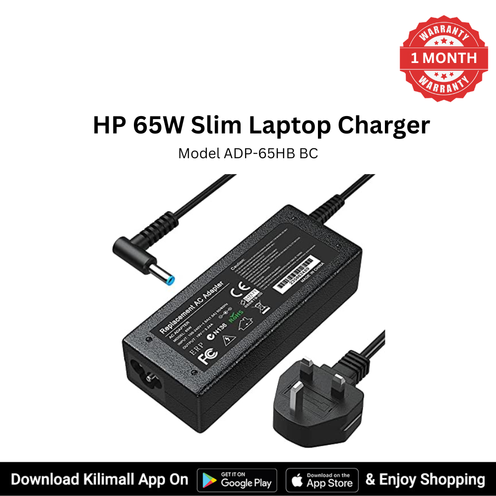 HP 65W Slim Laptop Charger Blue Tip Model ADP-65HB BC  19.5V 3.33A Power Adapter for HP Notebooks HP Laptop Charger