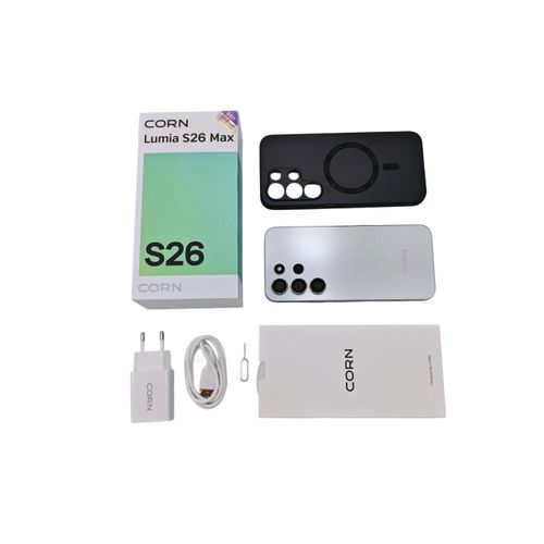 CORN LUMIA S26 Max 64GB + 5GB (2+3 Extended) RAM 6.6-inch HD Waterdrop Screen display  13MP Main + 8MP Front Camera 5000mAh Battery Dual SIM Face ID GPS OTG Unlocked Android Smartphone