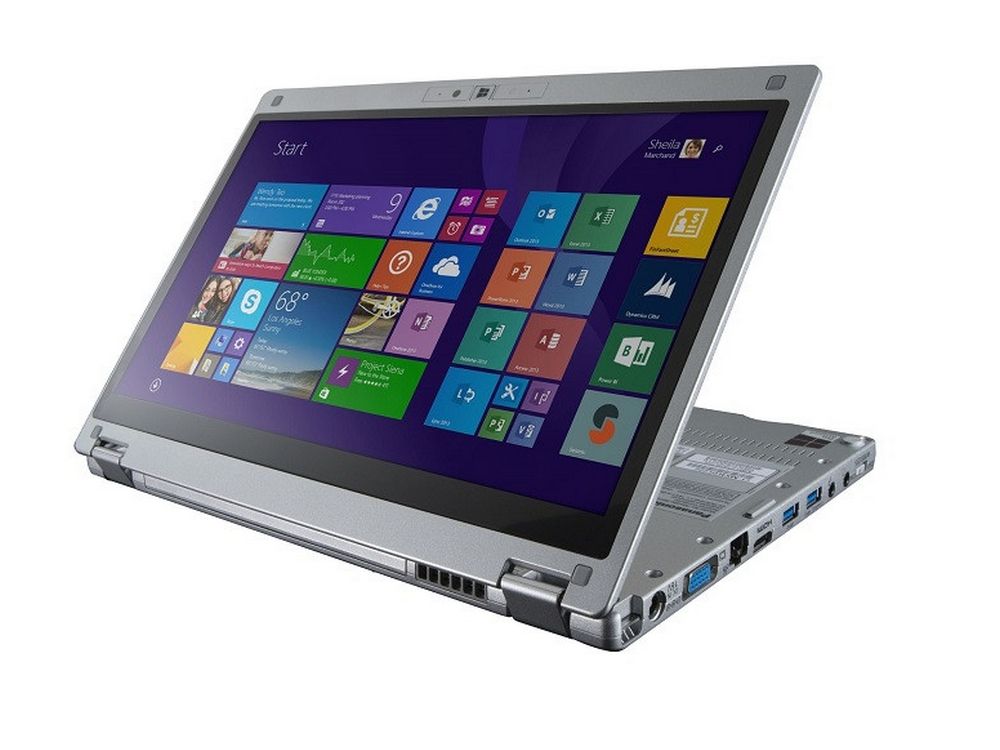 Refurbished  PANASONIC  Toughbook CF-MX4 5th Gen Intel Core i5 laptop 4GB RAM 128GB SSD 12.5-inch PS Full HD touchscreen display 2-in-1 Convertible Business Student Laptop 4400mAh battery capacity