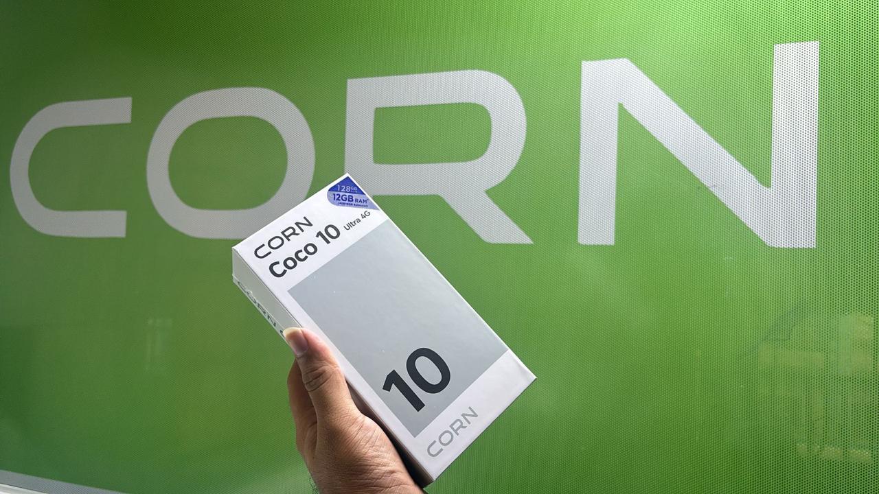 CORN COCO 10 ULTRA 128GB ROM + 12GB RAM (4+8) RAM 6.8' INCH 6.8-inch HD+ Waterdrop screen Display 13MP Main +8MP Front Camera 5000mAh Strong Battery 4G Dual SIM Type-C Fast Charging Android Smartphone